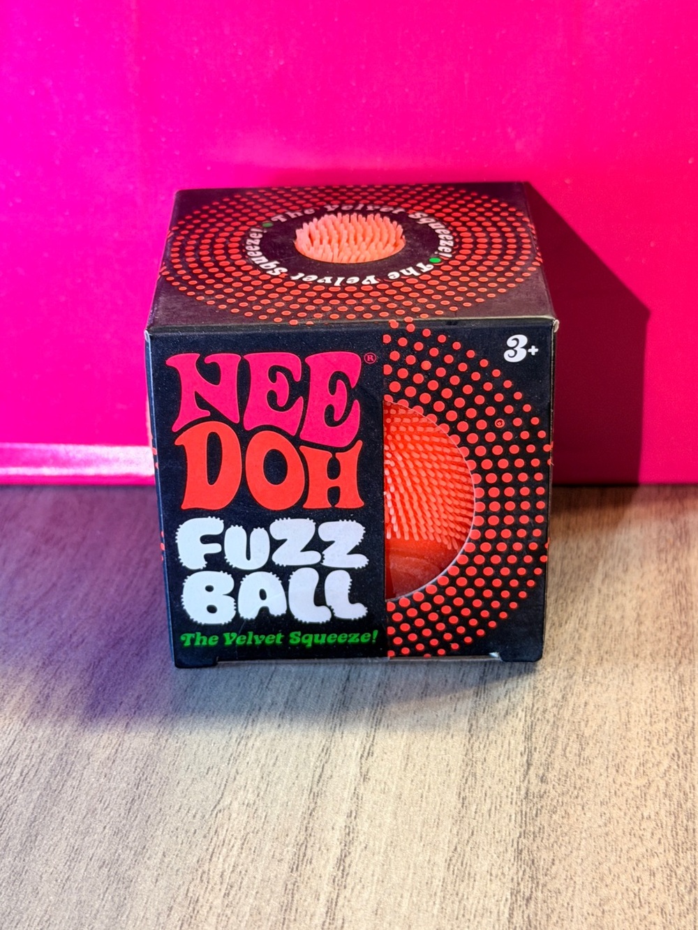 Authentic NeeDoh FuzzBall-Orange    (Velvet Squeeze)